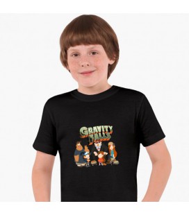 Дитяча футболка Гравіти Фолз (Gravity Falls) (25186-2628) 88-104 см Бавовна Чорний