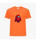Дитяча футболка для хлопчиків Амонг Ас (Among Us) (25186-2411) 134-140 см Бавовна Помаранчевий