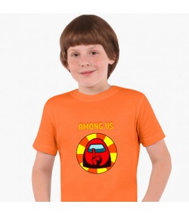 Дитяча футболка для хлопчиків Амонг Ас (Among Us) (25186-2412) 134-140 см Бавовна Помаранчевий
