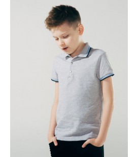 Поло-футболка для хлопчика SMIL 114594 сірий 158