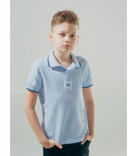 Поло-футболка для хлопчика SMIL 114594 світло-блакитний 158