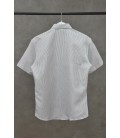 Сорочка дитяча хлопчик біла в смужку розмір 37 ААА 152 см Білий (156162)