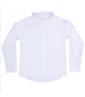 Рубашка біла бавовняна для хлопчика Miracle Kids 128 (051263)