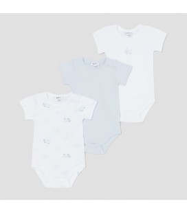 Набір боді-футболок 3 шт дитячий OVS 1595108 86-92 см Ballad Blue (8056608953394)