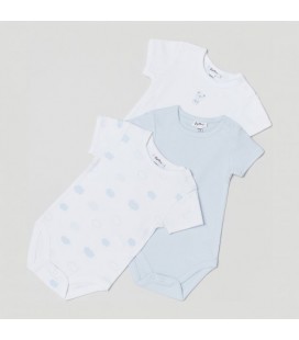 Набір боді-футболок 3 шт дитячий OVS 1598514 86-92 см Brilliant White (8052147032224)