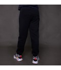 Спортивні штани утеплені з начосом Stilna Krapka 122-128 см Чорні