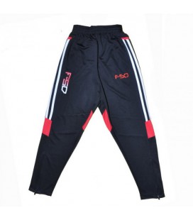 Дитячі спортивні штани Звужені штани для футболу F50 Black/Red 155-165 см (1766)