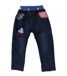 Теплі джинси Mickey Mouse Hot Pet для хлопчика 110 см Сині 5565