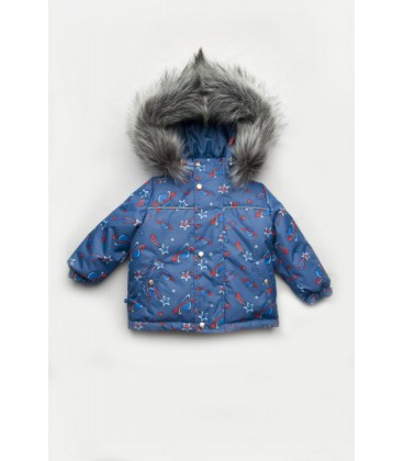 Зимова куртка Модный карапуз 03-00880 116 см Блакитна