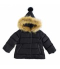 Куртка дитяча з конусним капюшоном 80см Чорний (О1432)
