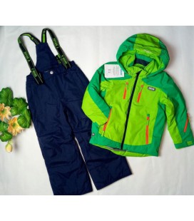 Комплект зимовий курточка та напівкомбінезон для хлопчика Італія Brugi YL4S 128-134 зелений