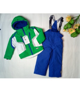 Зимовий комплект курточка+ напівкомбінезон для хлопчика Brugi Італія YM1R зелений 92-98