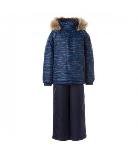 Комплект зимний: куртка и полукомбинезон HUPPA WINTER 4 года (104 см) темно-синий с голубым (41480030-12586-104)