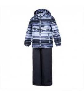 Зимовий комплект (куртка+штани) HUPPA YOKO Gray/Black 134см чорний (41190114-93348)