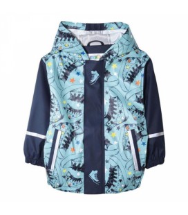 Куртка-дощовик водовідштовхувальна та вітрозахисна для хлопчика Lupilu 292369 074 см (6-9 months) блакитний