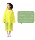 Дитячий плащ-дощовик довгий від дощу багаторазовий на кнопках Sp-Sport Зріст 120-160 см Жовтий (С-1010)