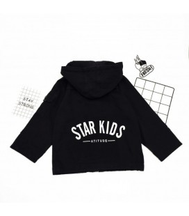 Вітровка star kids для хлопчиків 140см Чорний (О1369)