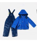 Зимовий комплект куртка та напівкомбінезон Одягайко 2797/3202 86см синій темно-синій Україна