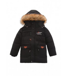 Дитяче зимове пальто Zuoyoubei 140 см чорне