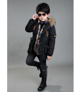 Дитяче зимове пальто Babitu 140 см чорне