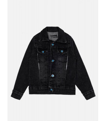 Джинсова куртка для хлопчика 92 колір чорний PASAcan ЦБ-00188915