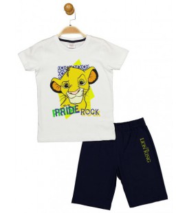 Комплект (футболка, шорти) The Lion King 122 см (7 років) Disney AS17585 Біло-чорний 8691109887337