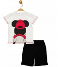 Комплект (футболка, шорти) Mickey Mouse 104 см (4 роки) Disney MC17274 Біло-чорний 8691109880628