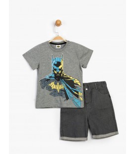 Комплект (футболка, шорти) Batman DC Comics 8 років (128 см) сірий BM15641