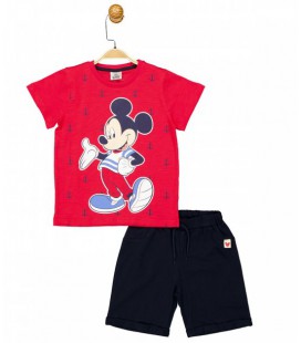 Комплект (футболка, шорти) Mickey Mouse 122 см (7 років) Disney MC17276 Чорно-червоний 8691109880901