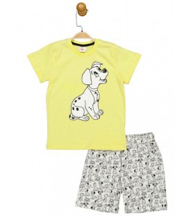 Комплект (футболка, шорти) 101 Dalmatians 104 см (4 роки) Disney DL17606 Сіро-жовтий 8691109890450