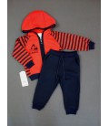 Костюм спортивний кофта + штани GABBI KS-19-31 98см червоний з темно-синім 11813