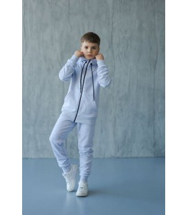 Дитячий спортивний костюм Zip для хлопчика сірий меланж 80-86 см