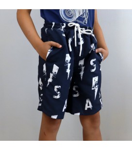 Пляжні шорти для хлопчиків GLO-STORY (3230тсин) Розмір 146, 146 см Темно-синій
