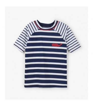 Футболка для плавання Hatley Nautical Stripes 10A синій 140см (S19SWK1203)