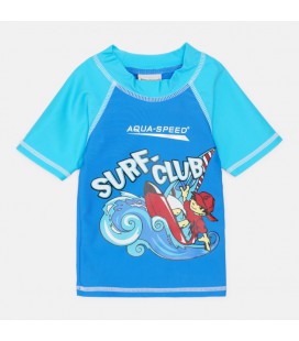 Футболка для плавання Aqua Speed ​​SURF-CLUB T-SHIRT 2031 383-02 128 см Синій/Блакитний (5908217620316)
