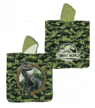 Дитячий рушник пончо Jurassic Парк Юрського періоду 60х120 см з капюшоном для хлопчика 3-7 років