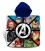 Дитячий рушник пончо Marvel Avengers Асамблея героїв Марвел 60х120 см з капюшоном для хлопчика 3-7 років