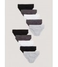 Труси плавки бріфи Matalan для хлопчика, комплект 10 штук, чорні, сірі, білі, розміри 140-146