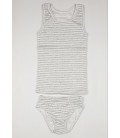 Комплект трусики майка Фламінго текстиль 251-1007 р68 134см білий з принтом 55830