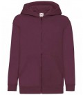 Толстовка Fruit of the Loom Classic hooded sweat jacket kids 128 см Бордовий (062045041128)