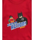 Піжама Batman&Robin Baby Gapok для хлопчика 90 см Червона з темно-синім 5709