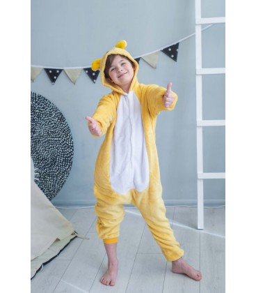 Піжама Кигуруми дитяча BearWear Ведмедик Рилаккума S 105 - 115 см Бежевий (K0W1-0037-S)