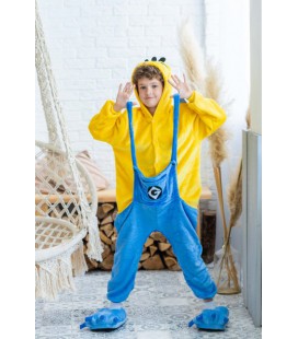 Піжама Кигуруми дитяча BearWear Міньйон S 105 - 115 см Жовто-блакитний (K0W1-0036-S)