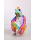 Пижама Кигуруми Слип Для Мальчиков Kigurumi Единорог Радужный Разноцветный 120-130 см. (2001/2)