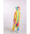 Пижама Кигуруми Слип Для Мальчиков Kigurumi Единорог Радужный Разноцветный 120-130 см. (2001/2)