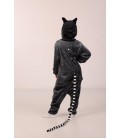 Піжама Кігурумі Сліп Для Хлопчиків Kigurumi Лемур Сірий 110-120 см (2037)