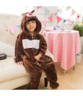 Піжама Кигуруми дитяча BearWear Бурий Ведмідь XS 95 - 105 см Коричневий (K0W1-0125-XS)