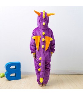 Піжама Кігурумі Сліп Для Хлопчиків Kigurumi Дракон Спайро Динозавр Фіолетовий 110-120 см. (2045/2)