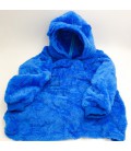Подушка толстовка з рукавами Huggle Pets Hoodie Синій м'яке тепле зручне комфортне для дітей 2 в 1 універсальний розмір