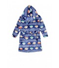Халат дитячий махровий собачки Фламінго текстиль 882-910-13 р56 104см синій 70253